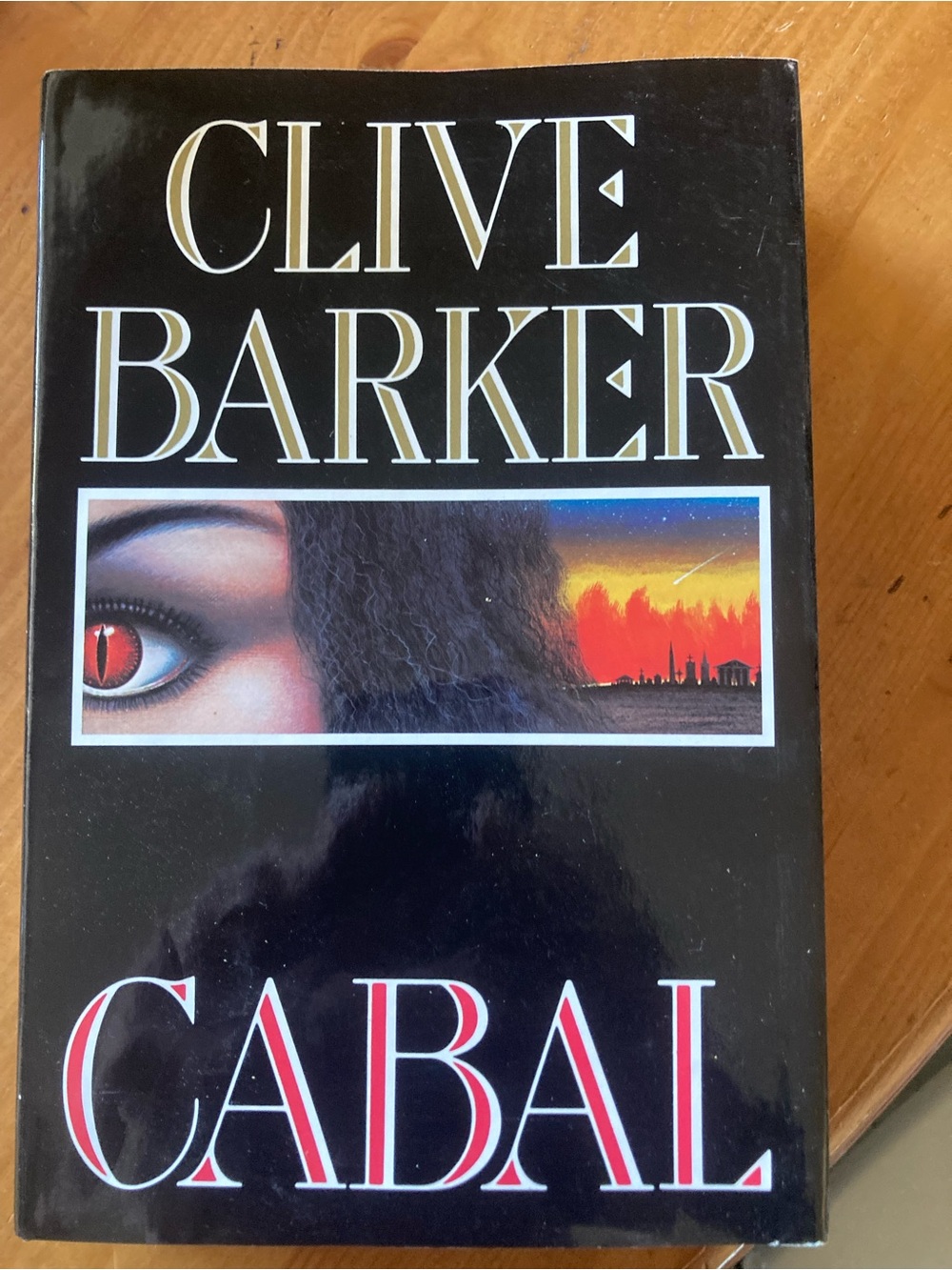 Clive Barker CABAL Hardcover — Black Cover with Red Accents